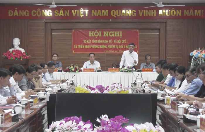 UBND huyện Châu Thành sơ kết tình hình kinh tế - xã hội quý I-2023
